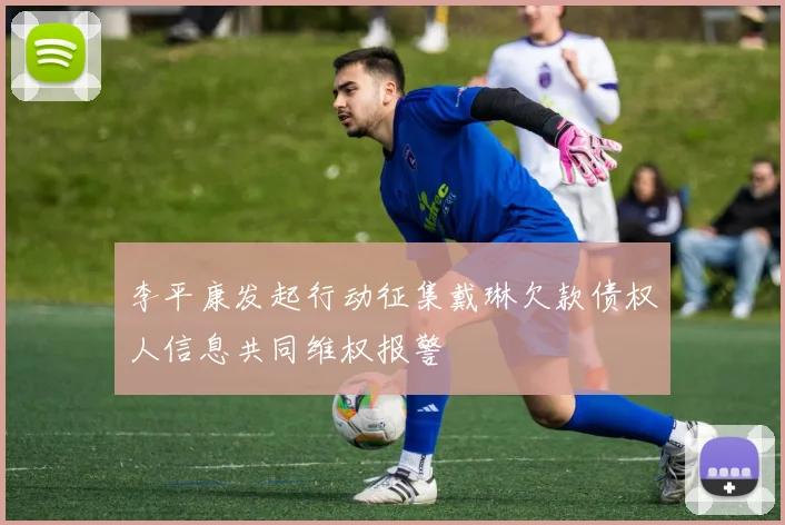 李平康发起行动征集戴琳欠款债权人信息共同维权报警